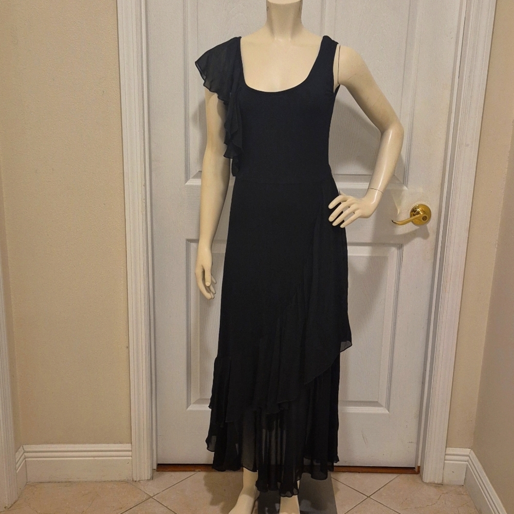 Isabel De Pedro little black maxi dress size US8 NWT!!!!
